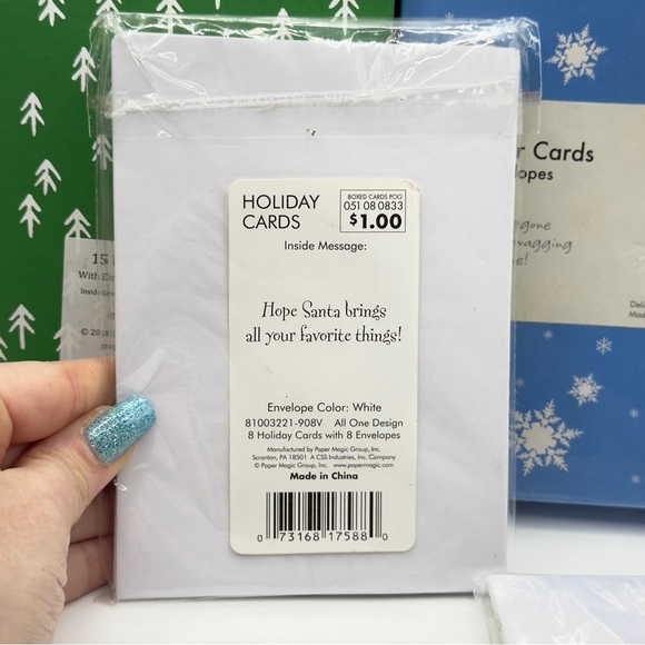 Sealed Holiday Card Lot of 49 Santa, JOY, Party City, Envelopes | Scrapbook - Picture 7 of 16